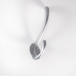 CARLISLE BRASS® Hat and Coat Hook - Satin Chrome - 143mm