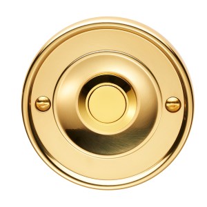 CARLISLE BRASSĀ® Round Bell Push - Polished Brass - 65 x 7mm