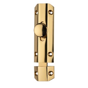 CARLISLE BRASSĀ® Surface Bolt 102mm - Polished Brass