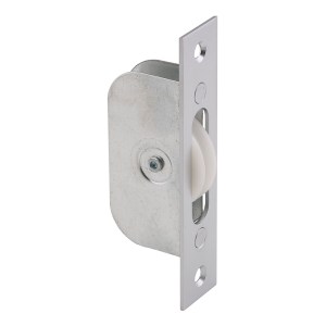 CARLISLE BRASSĀ® Sash Window Axle Pulley No 2 - Satin Chrome - 117mm x 25mm