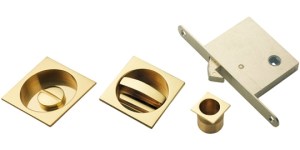 MANITALĀ® Sliding Door Set (Square) - Polished Brass