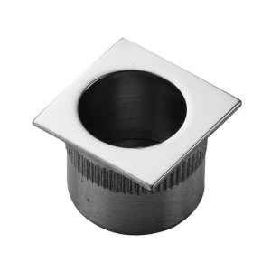 MANITALĀ® Small Edge Flush Pull - Polished Chrome - 27 x 27mm