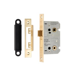 EUROSPECĀ® Easi-T Residential Bathroom Lock 65mm - Satin Brass