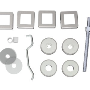 EUROSPECĀ® Back To Back Fixing Pack Square - Satin Stainless Steel - 19mm