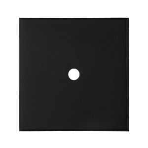 CARLISLE BRASS® Square Cupboard knob Backplate - Black - 40 x 40mm