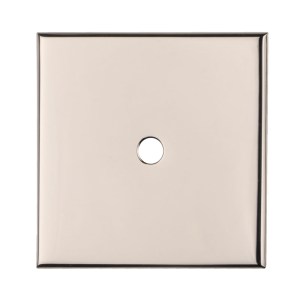 CARLISLE BRASS® Square Cupboard knob Backplate - Polished Nickel - 40 x 40mm