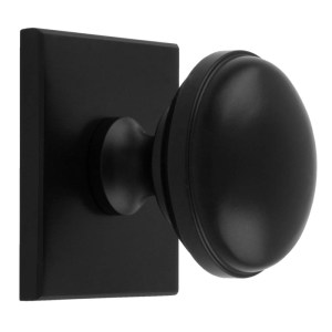 CARLISLE BRASSĀ® Warwick Cupboard Knob on Backplate - Black