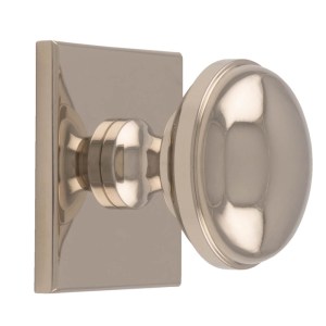 CARLISLE BRASSĀ® Warwick Cupboard Knob on Backplate - Polished Nickel