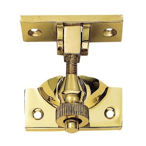 CARLISLE BRASS® Brighton Pattern Sash Fastener - Polished Brass - 57mm x 20mm
