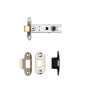 EUROSPECĀ® Bolt Through Tubular Latch Radius - Nickel plated - 64mm