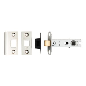 EUROSPECĀ® 76mm Ce B/T Tubular Mortice Latch Square - Polished Nickel