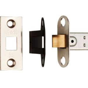 EUROSPECĀ® Square Tubular Latch Bolt Through 76mm - Nickel plated