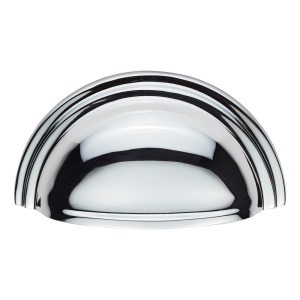 CARLISLE BRASSĀ® FTD Victorian Cup Pull - Polished Chrome - 92mm - 76mm c/c