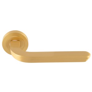 MANITALĀ® Manital Cloud Lever on Rose - Satin Brass