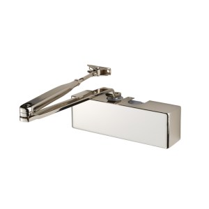 EUROSPECĀ® Overhead Door Closer En2-4 C/W Bc Fig 6 Bracket Full Cover And Armset En1154 - Polished Nickel - Size 2-4