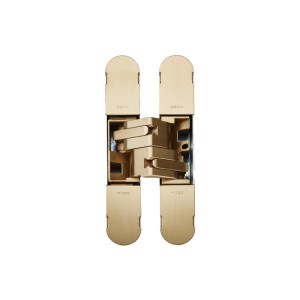 EUROSPEC® Ceam 3D Concealed Hinge 1130 - Galvanic Satin Brass - 134 x 24mm