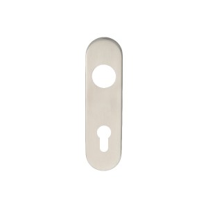 EUROSPECĀ® Radius Covers for Euro Lock Backplate 72mm Din - Satin Stainless Steel