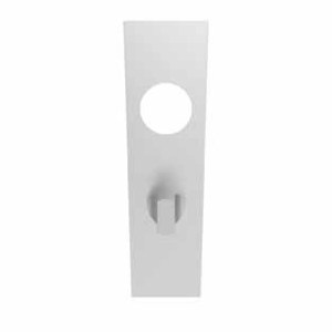 EUROSPECĀ® 174 X 45 X 8mm Steelworx Square Backplates Bathroom (57mm C/C) + Small Indicator & Turn - Satin Stainless Steel
