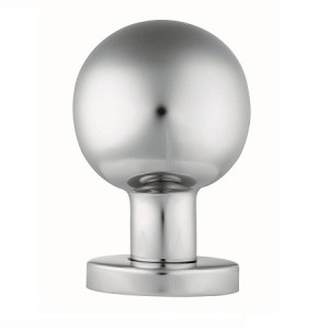 EUROSPEC® Mortice Knob on Sprung Round Rose - Satin Stainless Steel - 55mm