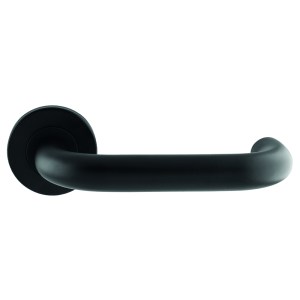 EUROSPECĀ® Nera Safety Lever on Sprung Rose - Black - 19mm