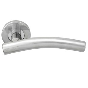 EUROSPECĀ® Curved Lever on Sprung Rose - Polished Stainless Steel