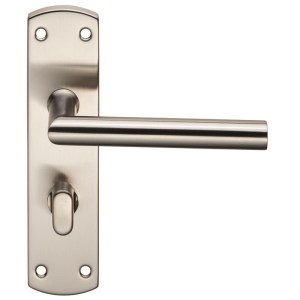 EUROSPECĀ® Steelworx Residential Mitred Lever on WC Backplate - Satin Stainless Steel - 57mm