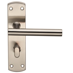 EUROSPECĀ® Steelworx Residential T Bar Lever on WC Backplate - Satin Stainless Steel - 57mm