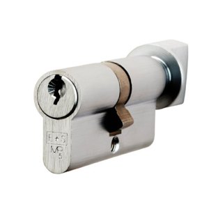 EUROSPECĀ® Offset Euro Cylinder and Turn - Satin Chrome - 40/35mm