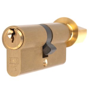 EUROSPECĀ® Euro Cylinder and Turn - Satin Brass - 70mm