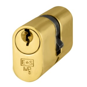 EUROSPEC® UK Oval Double Cylinder - Polished Brass - 70mm
