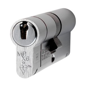 EUROSPEC® Mpx6 Euro Double Cylinder 35/50mm Ktd - Satin Chrome