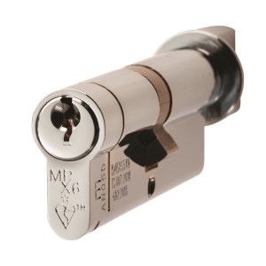 EUROSPEC® Mpx6 Euro Cylinder & Turn 80mm Ktd - Polished Chrome