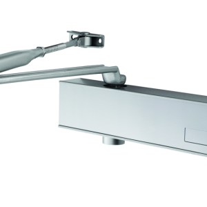 EUROSPECĀ® Heavy Duty Overhead Door Closer Variable Power Size 2-6 - Silver - Size 2-6