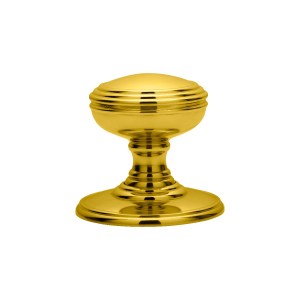 CARLISLE BRASSĀ® Delamain Plain Knob - Polished Brass - 70mm
