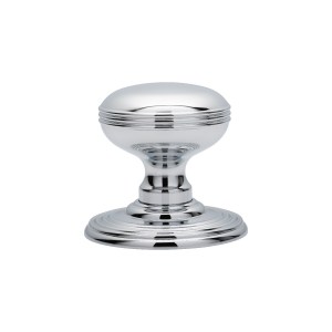 CARLISLE BRASSĀ® Delamain Ringed Knob - Polished Chrome