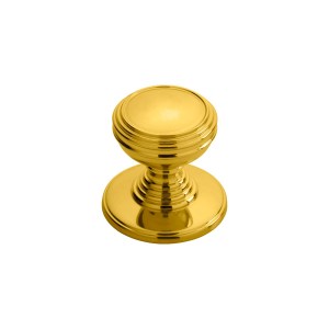 CARLISLE BRASSĀ® Delamain Plain Knob 30mm - Polished Brass