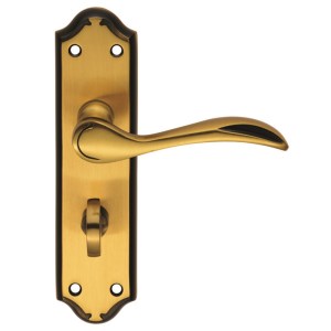 CARLISLE BRASSĀ® Madrid Lever on WC Backplate - Florentine Bronze - 180mm x 45mm - 57mm c/c