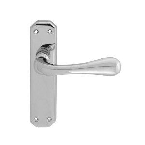 CARLISLE BRASSĀ® Eden Lever on Latch Backplate - Polished Chrome - 180mm x 40mm