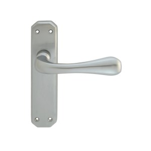CARLISLE BRASSĀ® Eden Lever on Latch Backplate - Satin Chrome - 180mm x 40mm
