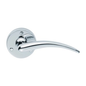 CARLISLE BRASS® Victorian Wing Lever on Round Rose - Polished Chrome - 57mm