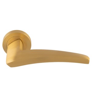 MANITALĀ® Manital Dune lever on Round Rose - Satin Brass