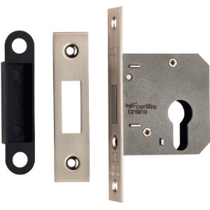 EUROSPEC® Easi-T Economy Euro Profile Deadlock 64mm - Satin Nickel