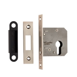 EUROSPEC® Easi-T Economy Euro Profile Deadlock 76mm - Satin Nickel