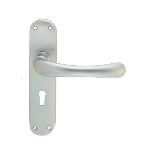 CARLISLE BRASSĀ® Ibra Lever On Backplate Lock 57mm C/C - Satin Chrome