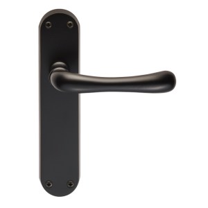 MANITALĀ® Ibra Lever on Latch Backplate - Black