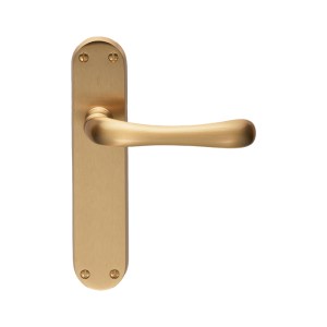 MANITALĀ® Ibra Lever on Latch Backplate - Satin Brass