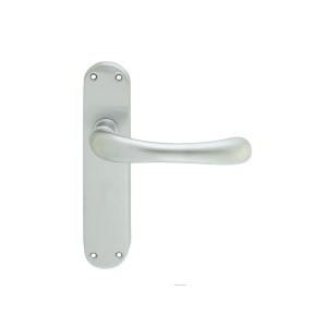 CARLISLE BRASSĀ® Ibra Lever On Backplate Latch - Satin Chrome - 185mm x 40mm
