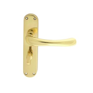 CARLISLE BRASSĀ® Ibra Lever On Backplate Bathroom 57mm C/C - Stainless Brass