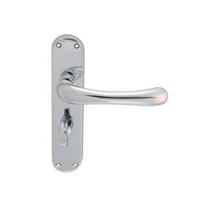 CARLISLE BRASSĀ® Ibra Lever On Backplate Bathroom 57mm C/C - Polished Chrome
