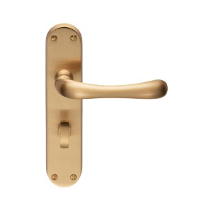 MANITALĀ® Ibra Lever on WC Backplate - Satin Brass - 57mm c/c